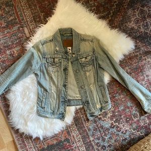Abercrombie & Fitch Distressed Jean Jacket